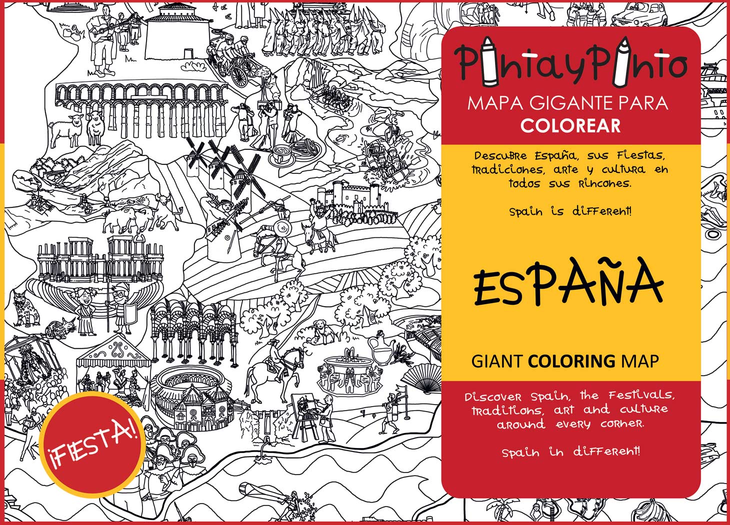 Mapa de España para colorear