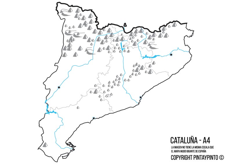 sample of the A4 PDF downloads, in this case the autonomous community of Catalonia.