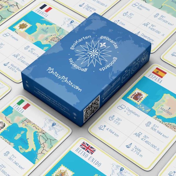 Geocartas de Pinta y Pinto Geography Cards Game