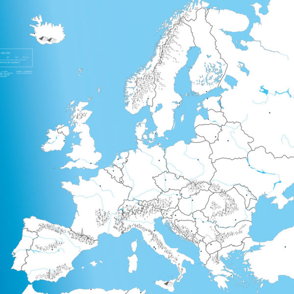 Blank map of Europe